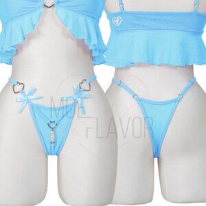 Moeflavor Blue Princess Blush Lingerie Bottoms